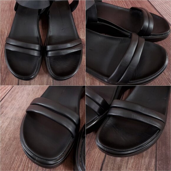 Ecco Flowt LX Womens Size 41 US 10-10.5 Black Strappy Wedge Sandals - Picture 7 of 14